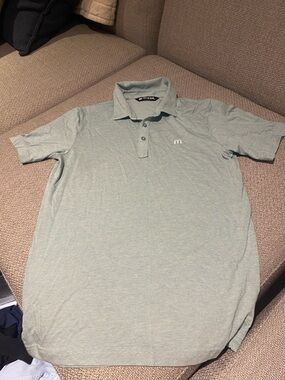 Travis Mathew Men's light Sage Green Polo size small EEUC